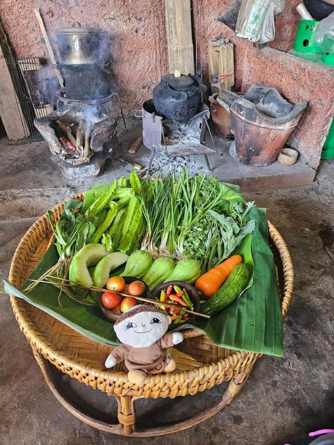 Apartmán Akha Mud House Mae Salong Exteriér fotografie